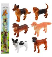Zestaw mini figurki psy 4cm 6szt