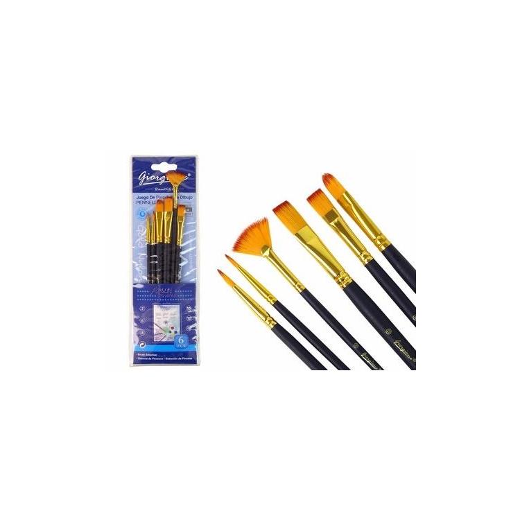 Pędzle kształty 7 sztuk