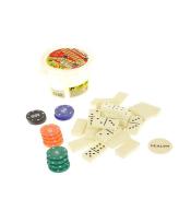 Domino w wiaderku z żetonami 45el