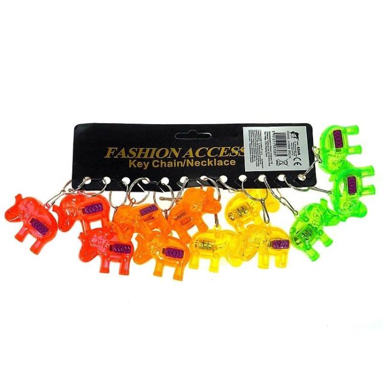 Brelok słoń ze światłem (12szt)