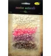 Półperełki pastelowe 4-10mm