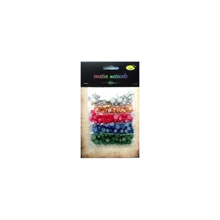 Półperełki kolorowe 4-10mm