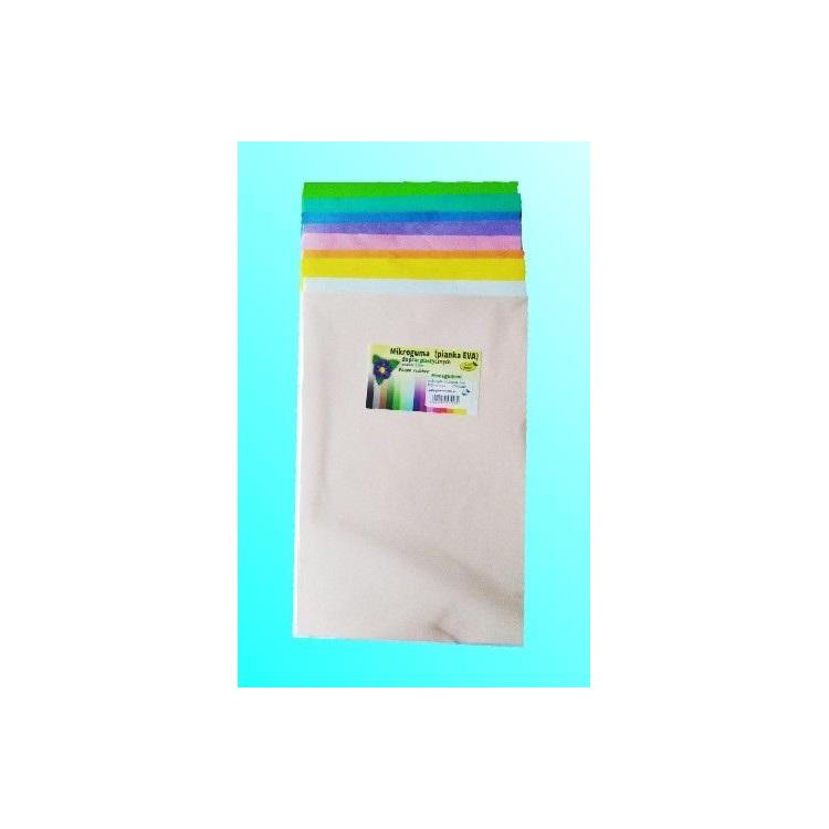Pianka mikoguma pastelowa 20x30cm 10 arkuszy