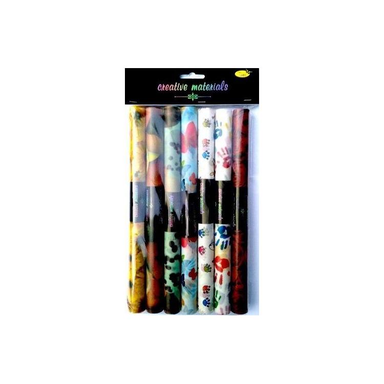 Papier transparentny z nadrukiem 25x35cm 7szt