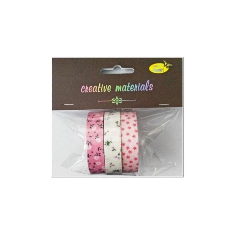 Taśmy materiałowe gwiazdki 3szt