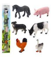 Mini figurki zwierząt wiejskich 6szt