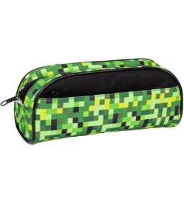 Piórnik saszetka 2 zamki Pixi green HAPPY COLOR