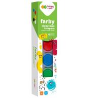 Farba plakatowa tempera 6kolx25ml HAPPY COLOR
