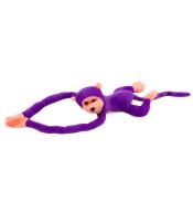 Małpka pluszowa z dźwiękiem fioletowa 60cm