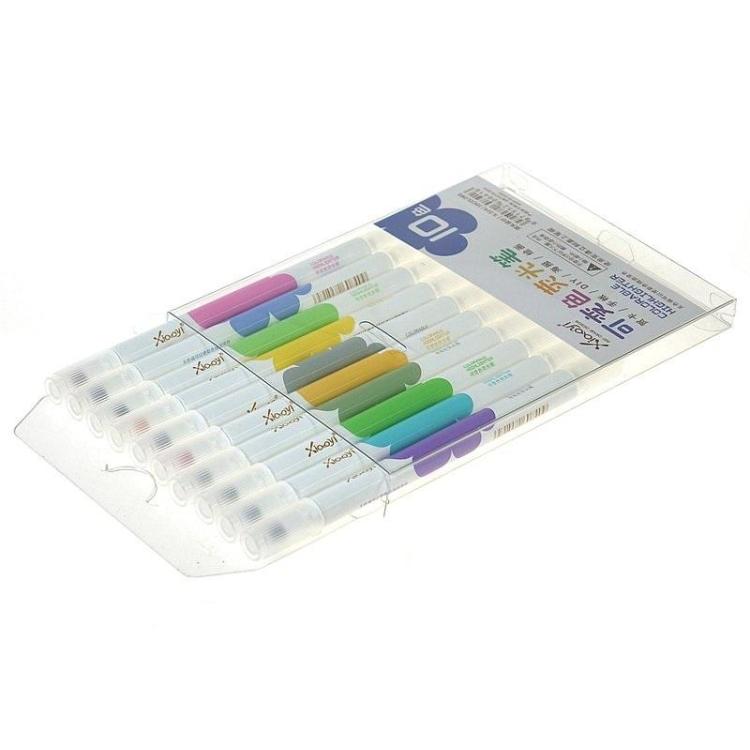 Flamastry dwustronne zmieniające kolor 10szt