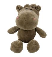 Maskotka przytulanka hipopotam z przyssawką brąz