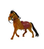 Brązowy aksamitny koń