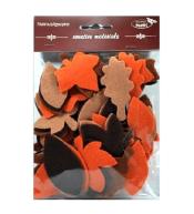 Listki z filcu tonacja brązowa