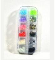 Półperełki z mikrostrukturą 4mm 12 kolorów