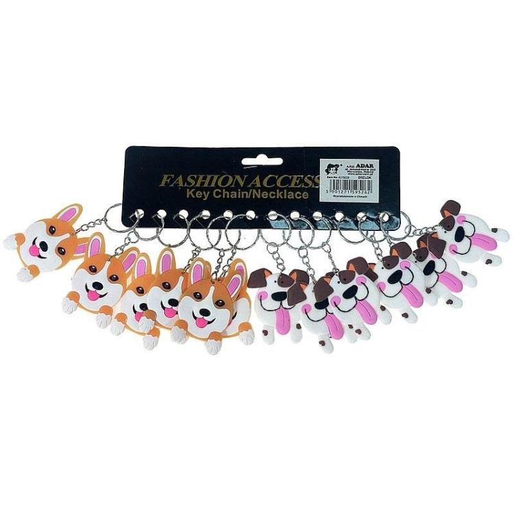 Brelok silikonowy pies (12szt)