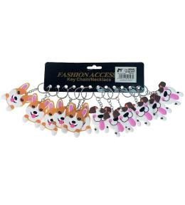 Brelok silikonowy pies (12szt)