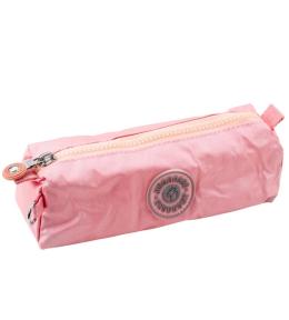 Piórnik szkolny jednokomorowy różowy 21,5cm