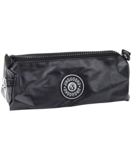 Piórnik szkolny jednokomorowy czarny 21,5cm