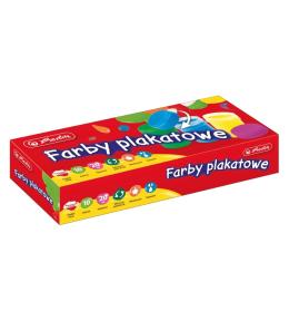 Farby plakatowe szkolne 10 kolorów x 20ml