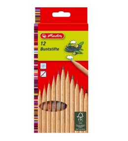 Kredki drewniane Natura 12 kolorów