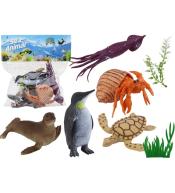 Zwierzęta morskie z roślinkami 8el