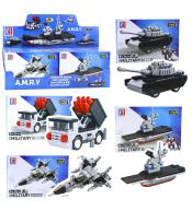 Klocki konstrukcyjne 2w1 pojazdy wojskowe MIX