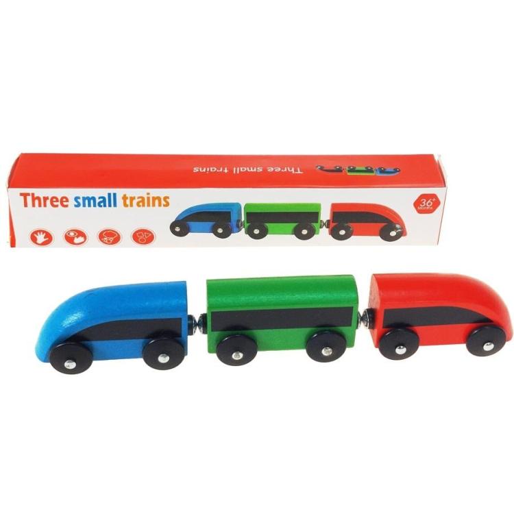 Pociąg drewniany 3 częściowy