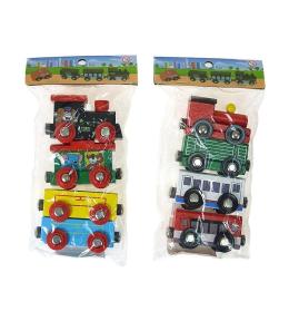 Pociąg drewniany 21x11x3cm