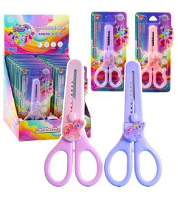 Nożyczki dziecięce z osłonką Konik 14cm MIX