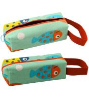 Piórnik szkolny Rybka zielony