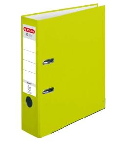 Segregator A4 8cm PP zielony neon Q file