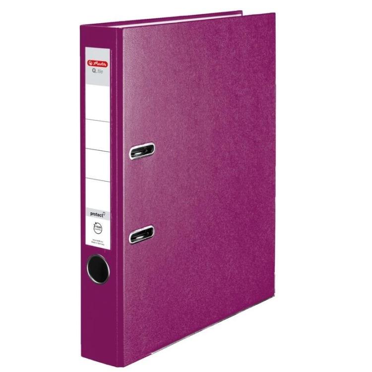 Segregator A4 5cm PP jagodowy Q file