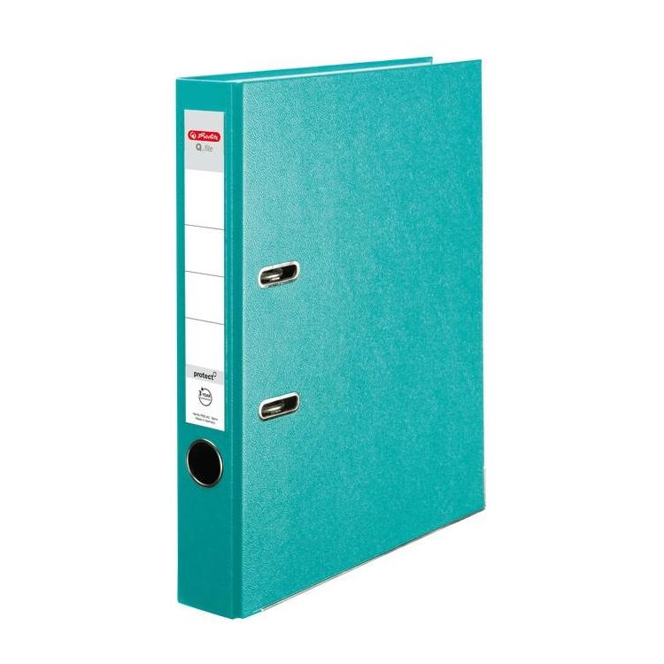 Segregator A4 5cm PP turkusowy Q file