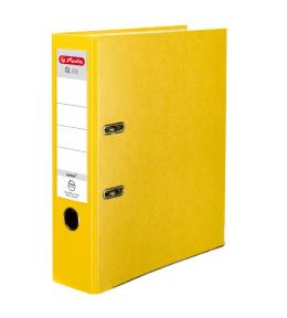 Segregator A4 8cm PP żółty Q file