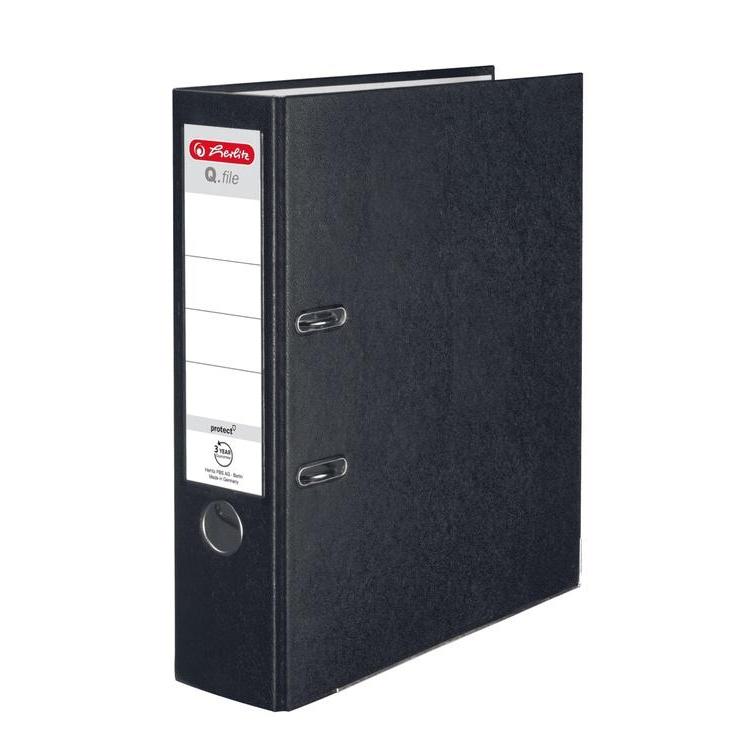 Segregator A4 8cm PP czarny Q file