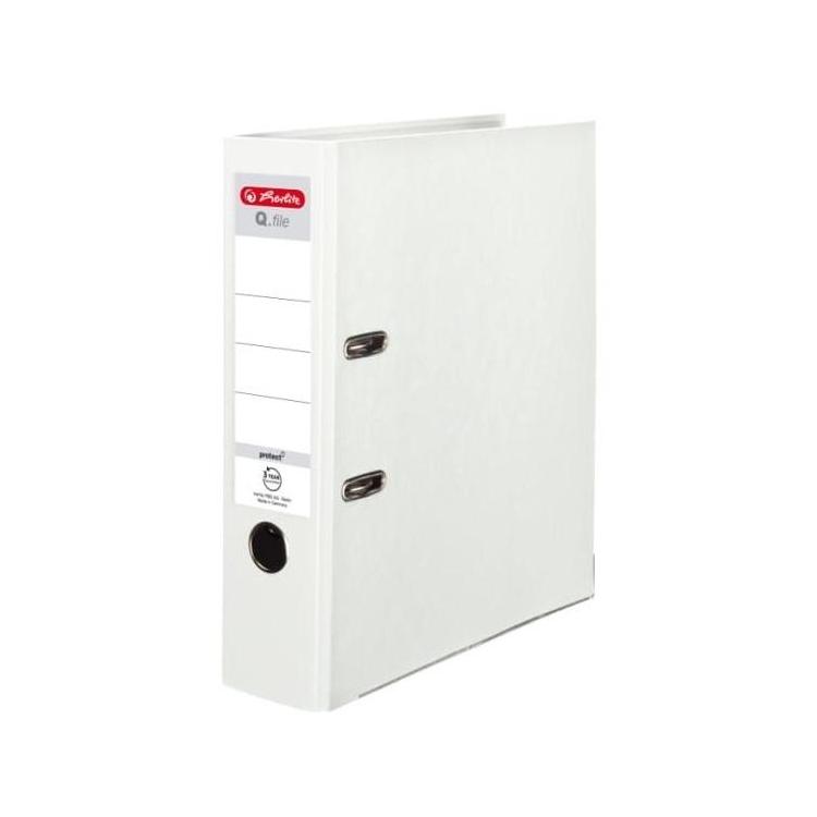 Segregator A4 8cm PP biały Q file