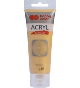 Farba akrylowa 75ml delikatne złoto metalik