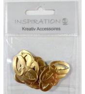 Obrączki tłoczone 20szt złote