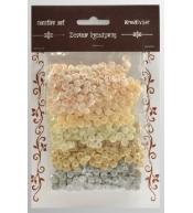 Zestaw cekiny kremowych 6mm 30g