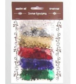 Zestaw elementów z folii śnieżynki 5g