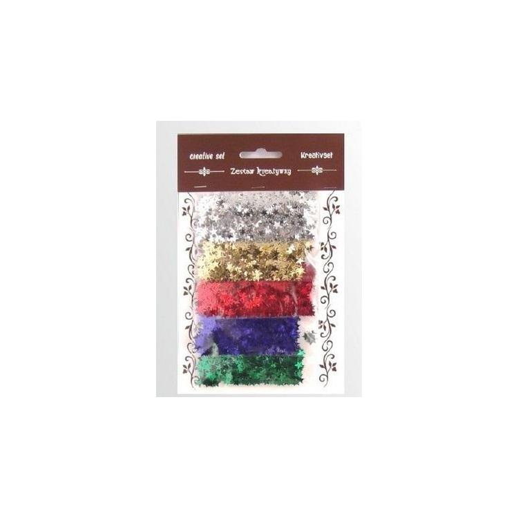 Zestaw elementów z folii gwiazdki 5g