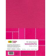 Filc dekoracyjny magenta 10szt HAPPY COLOR