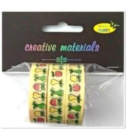 Taśmy samoprzylepne owoce 12mm 3szt