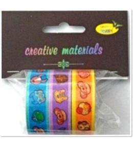 Taśmy samoprzylepne zwierzęta 15mm 3szt