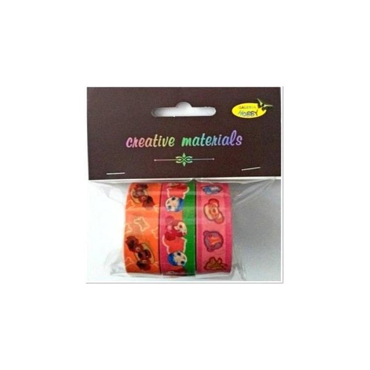 Taśmy samoprzylepne postacie 15mm 3szt