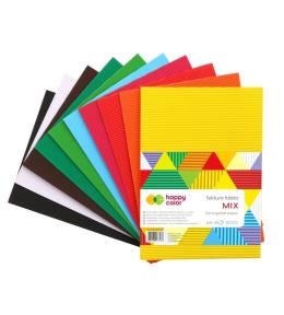 Tektura falista A4/10K mix kolorów HAPPY COLOR