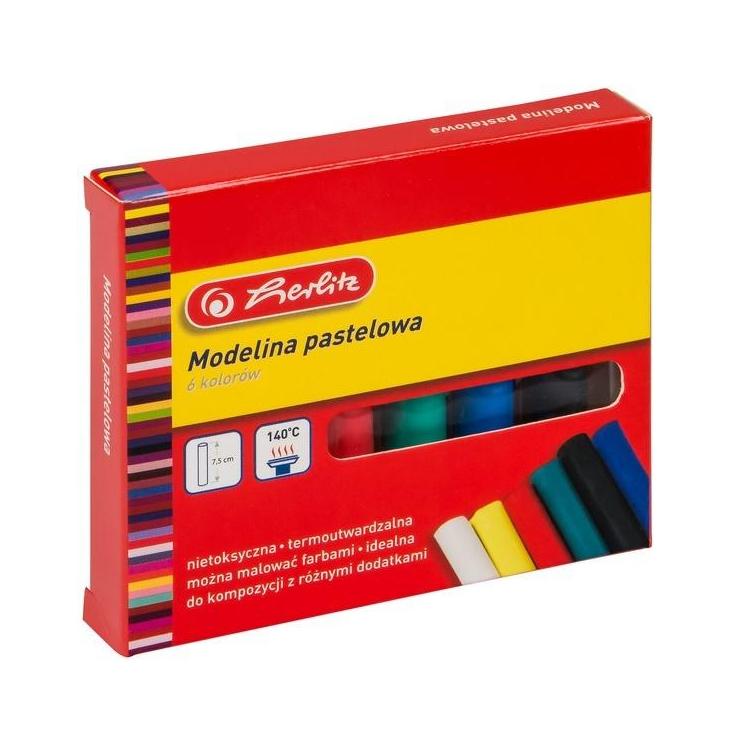 Modelina klasyczna 6 kolorów pastel