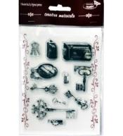 Stemple kreatywne stare kłódki i zamki