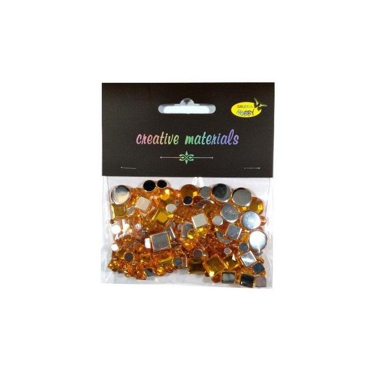 Elementy kryształkowe złote 4-12mm 25g