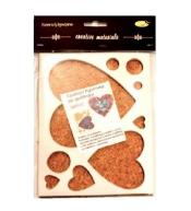 Szablon figurowy do quillingu serce 14.5x19cm